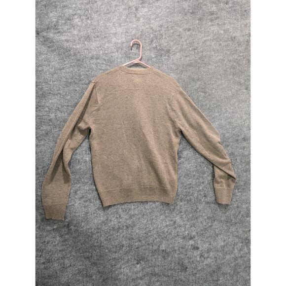 Stafford Mens Brown Pockets Wool Front Button Cable Knit Cardigan Sweater Size S - Picture 5 of 7